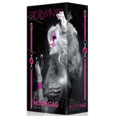 Bad Romance Pink Translucent Mouth Gag with Metal Tube - - Bondage Gags and Bits
